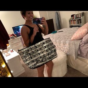 Large black/silver Victoria’s Secret tote